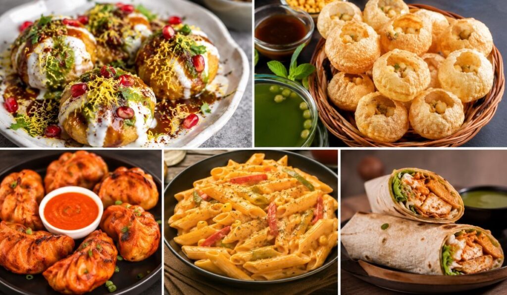 The Ultimate Student Food Hub – Affordable and Popular Food Options Popular student food choices including chaat, pani puri, tandoori momos, pasta, and wraps served at affordable prices